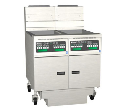 Pitco 2-SG18C-S/FD LP Gas Fryer - (2) 90-lb Vat, Floor Model, LP