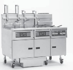 Pitco 3-SG14R S/FD LP Fryer w/ Filter, (3) 50-lb Full Tanks, Millivolt, High Power, LP