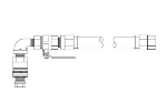 Pitco B8003105 1 in Gas Connector Hose, Quick Disconnect, 36 in L, For Single Unit