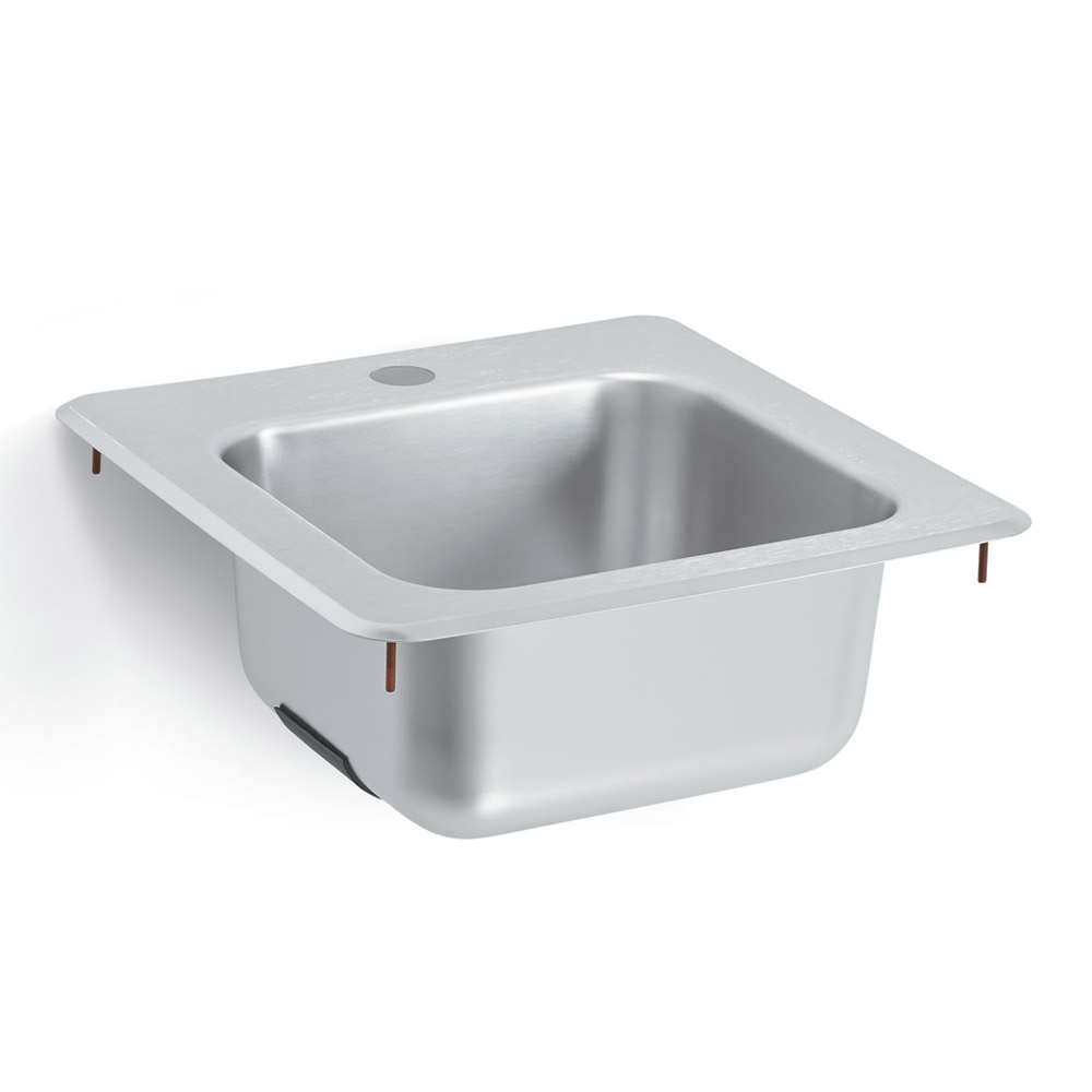 Vollrath 1551 Bar or Waitress Drop-In Hand Sink w/ 1-Hole for Faucet