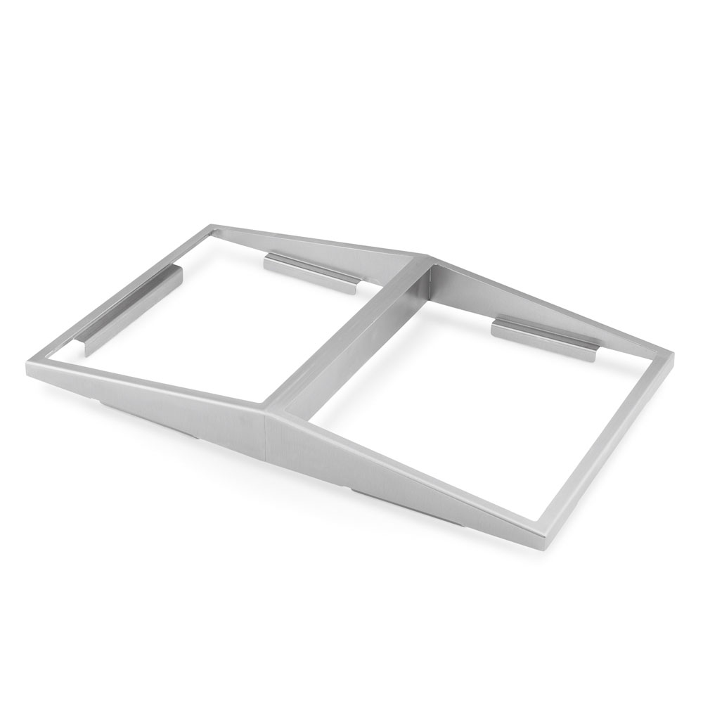 Vollrath 19184 Angled Adapter Plate, Holds Two 1/2 Size Pans, Stainless Steel