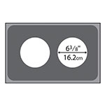 Vollrath 19192 Adaptor Plate, (2) 8-3/8 Inset Holes