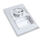 Vollrath 19198 Adapter Plate, Half Size w/ (1) 8-3/8 Insert Hole, Stainless