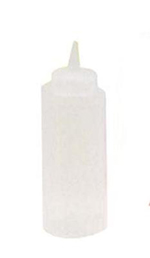 Vollrath 2808-13 Squeeze Dispenser, 8-oz, Clear Bottle w/ Clear Cap, Each