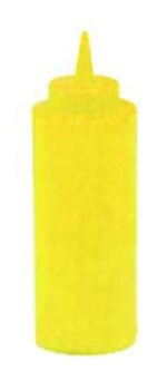 Vollrath 2812-08 Squeeze Dispenser, 12-oz, Yellow Bottle with Yellow Cap, Each