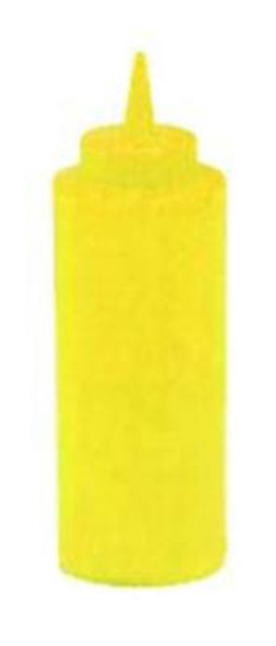Vollrath 2812-08 Squeeze Dispenser, 12-oz, Yellow Bottle with Yellow Cap, Each