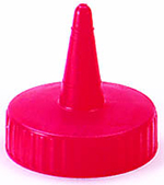 Vollrath 2813-02 Traex Squeeze Dispenser Cap, Red