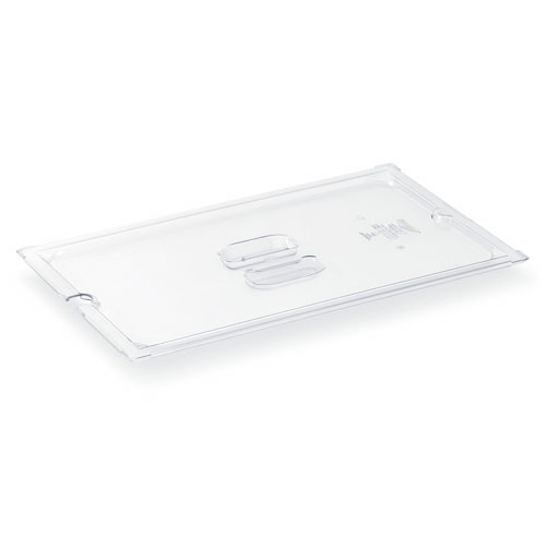 Vollrath 32600 Super Pan III, Sixth Size Flat Slotted Cover, Low Temp Clear Plastic