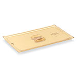 Vollrath 33400 Super Pan III, Fourth Size Flat Solid Cover, Amber Plastic