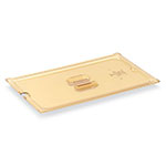 Vollrath 34300 Super Pan III, Third Size Flat Slotted Cover, High Temp Amber Plastic