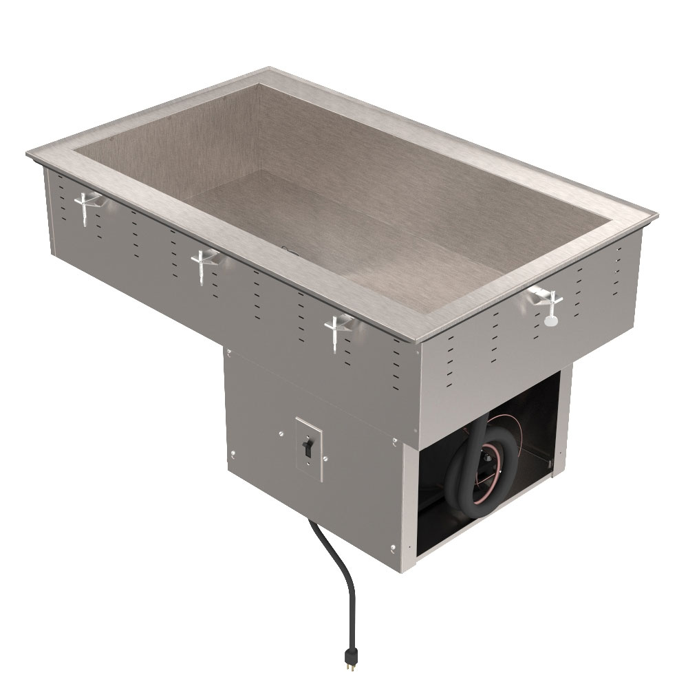 Vollrath 36442R Drop In Remote Refrigerated Cold Pan For 3-Pans, 8-in Deep Well