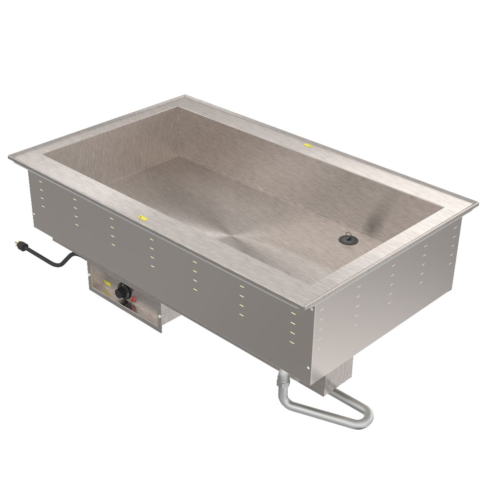 Vollrath 36506208 (6) Drop In Hot Well w/ 1-in Drain & Thermostatic Controls, 208/1 V