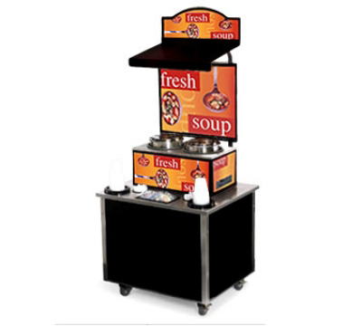 Vollrath 3702805 Cayenne Soup Merchandiser, Standing, Sea Side Graphics, Canopy w Light
