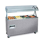 Vollrath 38936464 46-in Hot Food Bar, 3-Well, Open Base & Lights, Walnut, 120/240 V