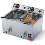 Vollrath 40710 30-lb Countertop Dual Fry Pot Fryer w/ Twin Baskets, 220 V