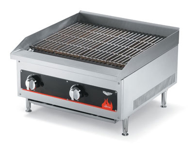 Vollrath 40730 Cayenne 24 in Charbroiler, Lava Rock, NG w/ LP Converison Kit
