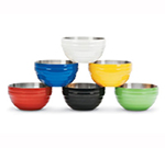Vollrath 46591-50 3.4-qt-Round Beehive Bowl, Double Wall Insulated, Pearl White