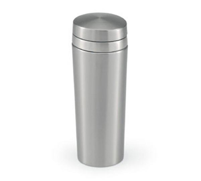 Vollrath 47618 Double-Wall Insulated Cocktail Shaker, 12 oz, Oval, Brushed Nickel