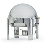 Vollrath 48770 New York New York Chafer, Round, Roll Top, Silverplated, 6 qt