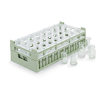 Vollrath 52819 1 32 Compartment Rack, Medium, Half Size, Polypropylene, Green