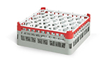 Vollrath 52844 9 Dishwasher Rack - 30-Lemon-Drop, X-Tall Plus, Full-Size, Burgundy