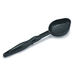 Vollrath 5293320 Nylon Spoodle, Oval, Solid, Black, 6 oz, Built-In Stopper