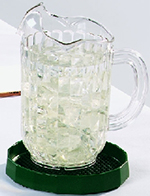 Vollrath 611-0606 Beverage Coaster for Under Pitchers, Coffee Urns, & Carafes, Black, 6 in