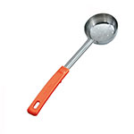 Vollrath 62180 Spoodle, 8 oz, Perforated, Orange Grip N Serve Handle, 13-5/16 in Long