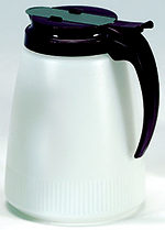 Vollrath 632-02 Dripcut Server, 32-oz, White Polyethylene Jar w/ Red Plastic Top