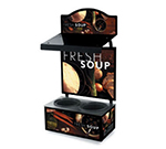 Vollrath 7203202 Cayenne Twin Well Soup Merchandiser w/ Board & Light, Tuscan Graphics