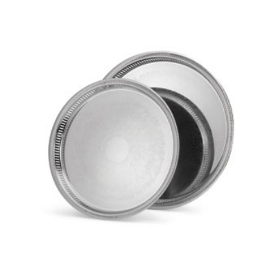 Vollrath 82376 18-in Round Silver Plated Serving Tray