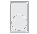 Vollrath 8240712 Miramar Template, For 1-Large Round Decorative Pan, Oyster