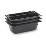 Vollrath 9038420 Super Pan III, Third Size Pan, 8 in Deep, High Temp Black Plastic, NSF