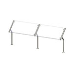Vollrath CB98635 Contemporary Breath Guard, Single-Sided Buffet, For 5-Well Drop-Ins