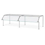 Vollrath CB98662 Contemporary Breath Guard, Single-Sided Buffet, 2-Well Drop-In Units