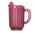 Vollrath 6010-22 60-oz Three-Lipped Pitcher - Ruby Red Poly