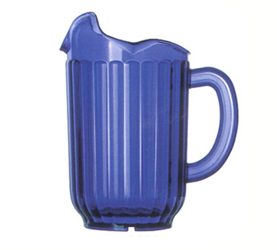 Vollrath 6010-44 60-oz Three-Lipped Pitcher - Cobalt Poly