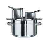 Vollrath 3158 Centurion Pasta Insert Set - (4) 5-1/2-qt, Perforated, 18-ga Stainless