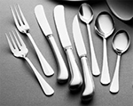 Vollrath 48101 Dessert Spoon, Queen Anne, Heavy Weight, Satin Finish, Stainless Steel