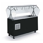 Vollrath R3871860 60-in Portable Cold Serving Counter, Storage Base, Lights, Black