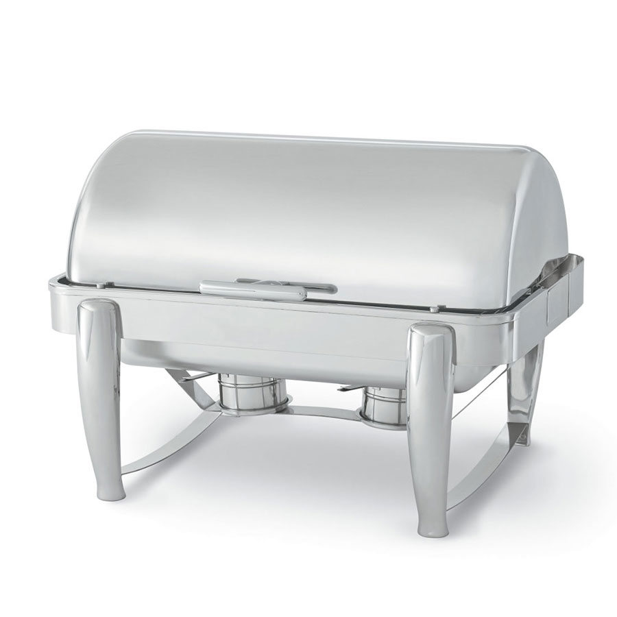 Vollrath T3600 8.5-qt Stainless D-Lux Chafer w/ Dripless Roll Top Cover