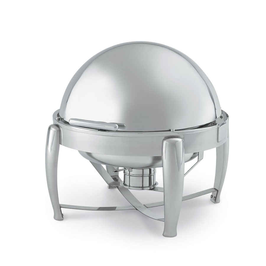 Vollrath T3605 6 1/2-qt Stainless D-Lux Round Chafer w/ Dripless Roll Top Cover