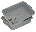 Vollrath 1502-31 Soak System w/ 5-in Deluxe Drain & Soak Box, Plastic, Gray