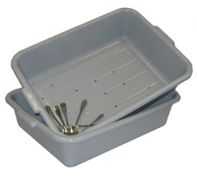 Vollrath 1502-31 Soak System w/ 5-in Deluxe Drain & Soak Box, Plastic, Gray