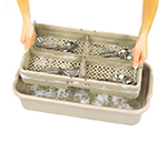 Vollrath 1394 Soak System - 5-in Drain Box, 5-in Soak Box, Half Size