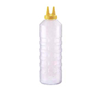 Vollrath 2224-13 Twin Tip Squeeze Bottle w/ Clear Bottle & Top, 24-oz