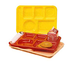 Vollrath 2015-104 School Compartment Tray, Right Hand, 9-7/8 x 14.75-in, Blue