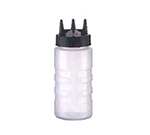 Vollrath 3316-13191 Squeeze Bottle w/ Wide Mouth, Clear Bottle & Green Top, 16-oz