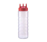 Vollrath 3324-13 Squeeze Bottle w/ Wide Mouth, Clear Bottle & Top, 24-oz