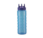 Vollrath 3324C-44 24-oz Squeeze Dispenser - Wide Mouth, Blue Cap, Blue